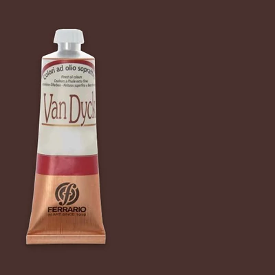 Olejová farba Ferrario Van Dyck, 60 ml - 33, burnt sienna