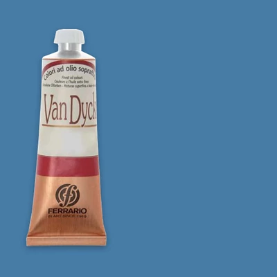 Olejová farba Ferrario Van Dyck, 60 ml - 54, cerulean blue