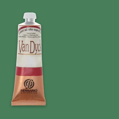 Olejová farba Ferrario Van Dyck, 60 ml - 61, permanent green