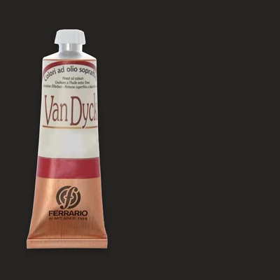 Olejová farba Ferrario Van Dyck, 60 ml - 75, vandyck brown