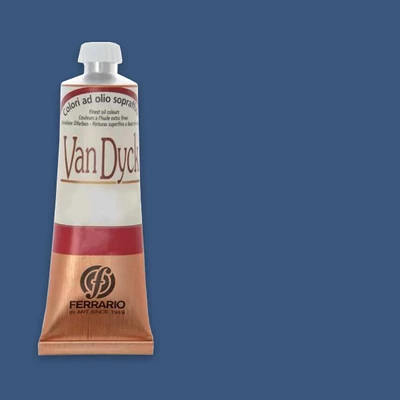 Olejová farba Ferrario Van Dyck, 60 ml - 85, cyan blue