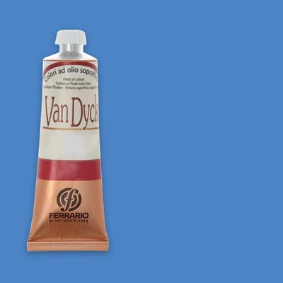 Olejová farba Ferrario Van Dyck, 60 ml - 87, king's blue deep