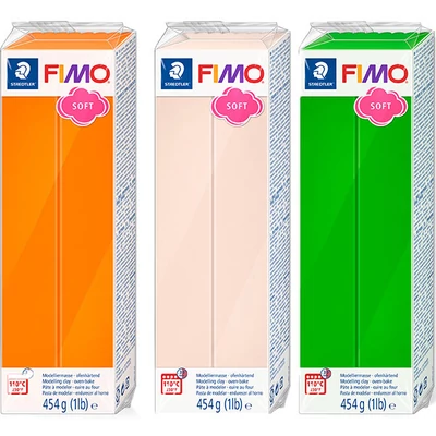 Modelovacia hmota do rúry FIMO Soft, 454 g - rôzne farby