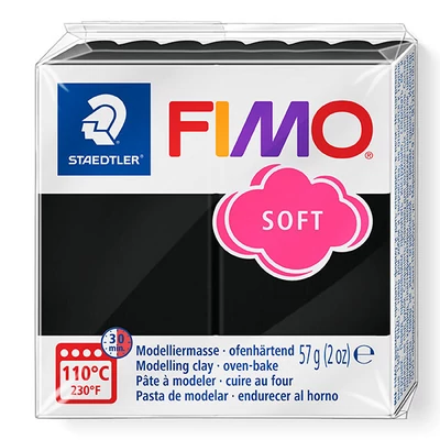 Modelovacia hmota do rúry FIMO Soft, 57 g - čierna (8020-9)