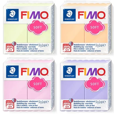Modelovacia hmota do rúry FIMO Soft, pastelová - rôzne farby