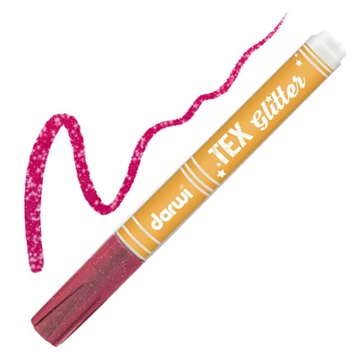 Fixka na tmavé textílie Darwi Tex Glitter - karmín