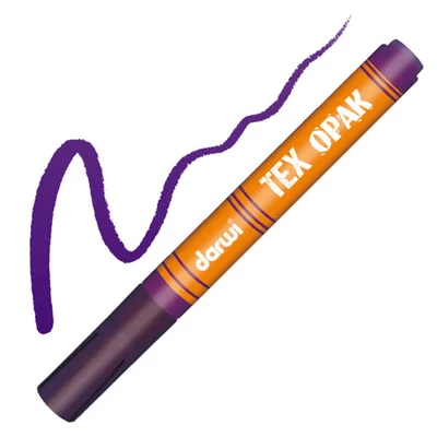 Nepriehľadná fixka na tmavé textílie Darwi Tex Opak - viola