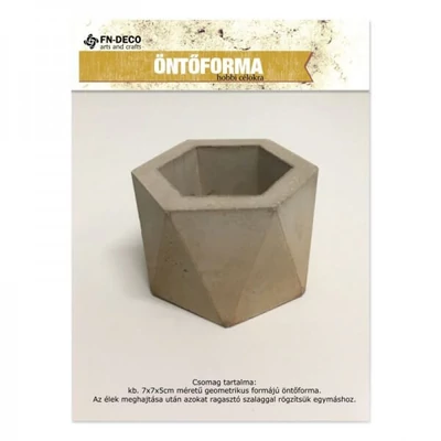 Skladacia odlievacia forma - kvetináč, geometrický, šesťhranný