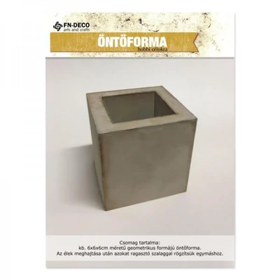 Skladacia odlievacia forma - Kocka, kvetináč, štvorcový