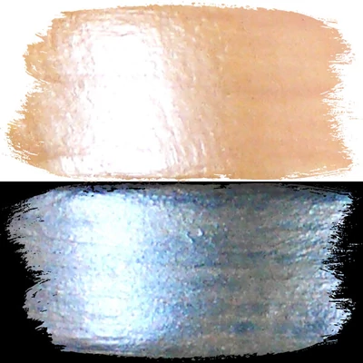 Akrylová farba pre hobby umelcov, 40 ml - bicolor, 105, zlatožltá/modrá