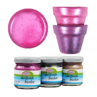 Akrylová farba pre hobby umelcov, 40 ml - bicolor, 108, červená/fialová