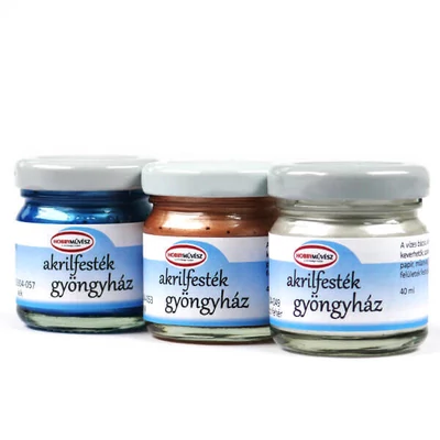 Akrylová farba pre hobby umelcov, 40 ml - perleťová, v rôznych farbách