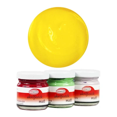 Akrylová farba pre hobby umelcov, 40 ml - matná, 002, primer svetlo žltá