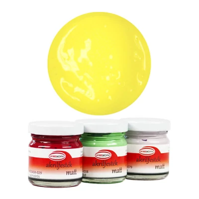 Akrylová farba pre hobby umelcov, 40 ml - matná, 026, citrónovo žltá