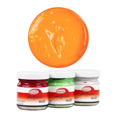 Akrylová farba pre hobby umelcov, 40 ml - matná, 027, oranžová