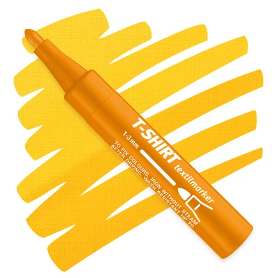 T-Shirt textilmarker  - oranžový, 27