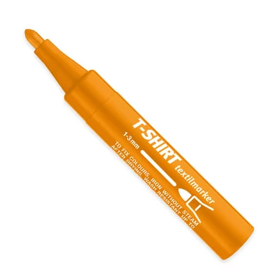 T-Shirt textilmarker  - oranžový, 27