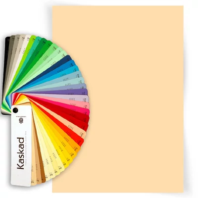 Farebný kopírovací papier Kaskad, A/4, 80 g, 10 ks - 13, krém, Curlew cream