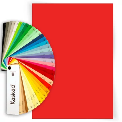 Farebný kopírovací papier Kaskad, A/4, 80 g, 10 ks - 28, koralovo červený, Robin red