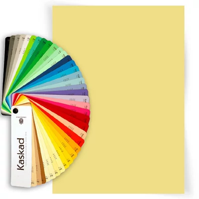 Farebný kopírovací papier Kaskad, A/4, 80 g, 10 ks - 55, žltý, Bunting yellow