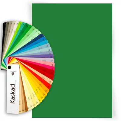 Farebný kopírovací papier Kaskad, A/4, 80 g, 10 ks - 68, smaragdovo zelený, Woodpecker green