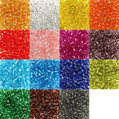 Koráliky, priehľadné, so strieborným lemovaním, 4 mm - v rôznych farbách