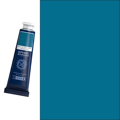 Olejová farba L&B Fine Oil, 40 ml - 027, cerulean blue hue