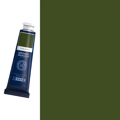 Olejová farba L&B Fine Oil, 40 ml - 483, earth green