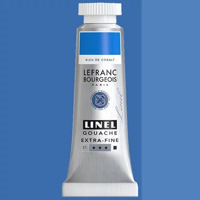 Gvašová farba L&amp;B Linel extra fine, 14 ml - 030, cobalt blue