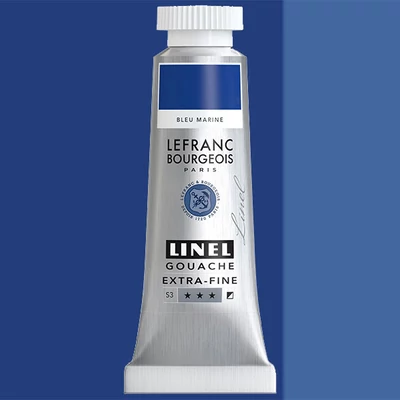 Gvašová farba L&B Linel extra fine, 14 ml - 042, marine blue