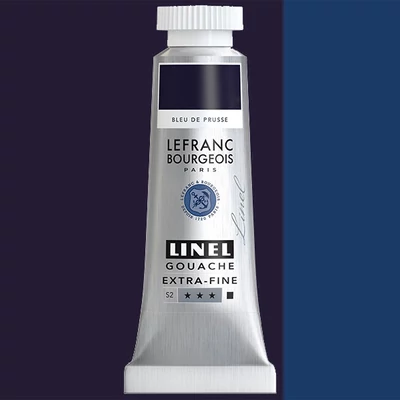 Gvašová farba L&B Linel extra fine, 14 ml - 046, prussian blue