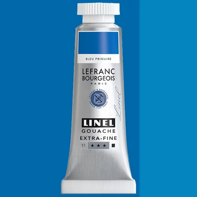 Gvašová farba L&B Linel extra fine, 14 ml - 063, primary blue