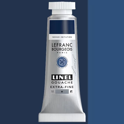 Gvašová farba L&B Linel extra fine, 14 ml - 084, indigo imitation