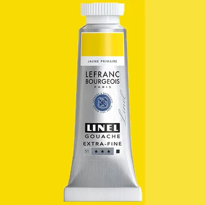 Gvašová farba L&amp;amp;B Linel extra fine, 14 ml - 153, primary yellow