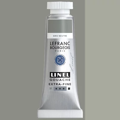 Gvašová farba L&B Linel extra fine, 14 ml - 258, neutral grey