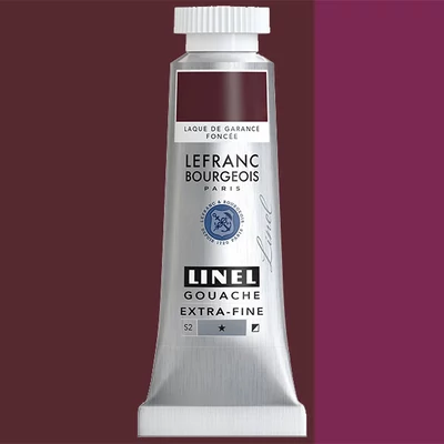 Gvašová farba L&B Linel extra fine, 14 ml - 346, madder lake deep