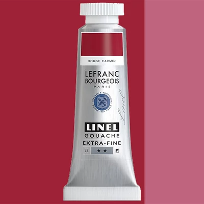 Gvašová farba L&B Linel extra fine, 14 ml - 366, carmine red