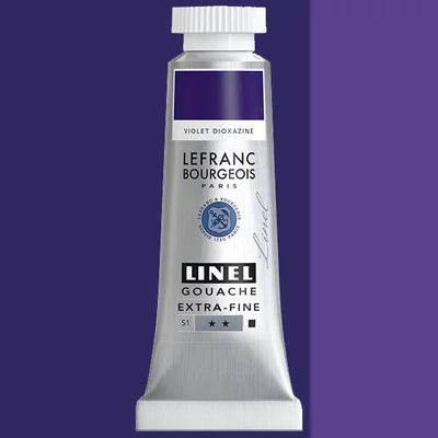 Gvašová farba L&B Linel extra fine, 14 ml - 473, dioxazine violet