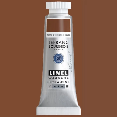 Gvašová farba L&B Linel extra fine, 14 ml - 477, burnt umber