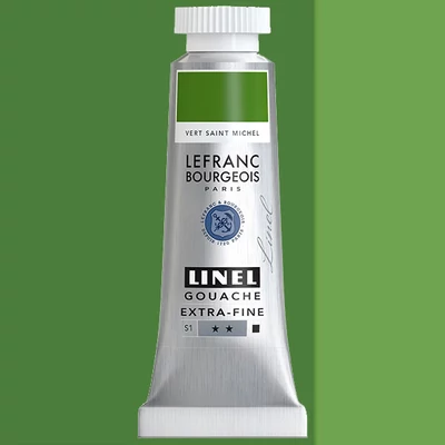 Gvašová farba L&B Linel extra fine, 14 ml - 580, saint michael green