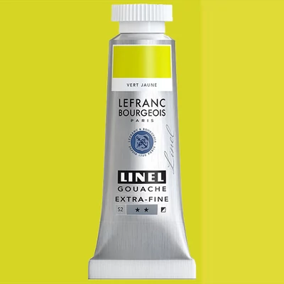 Gvašová farba L&B Linel extra fine, 14 ml - 590, yellow green