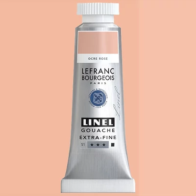 Gvašová farba L&B Linel extra fine, 14 ml - 817, pink ochre