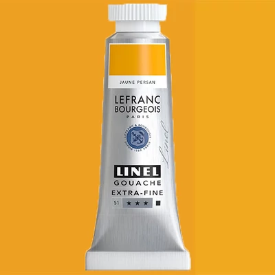 Gvašová farba L&B Linel extra fine, 14 ml - 843, persian yellow medium