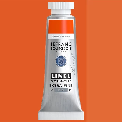 Gvašová farba L&amp;amp;B Linel extra fine, 14 ml - 844, persian orange