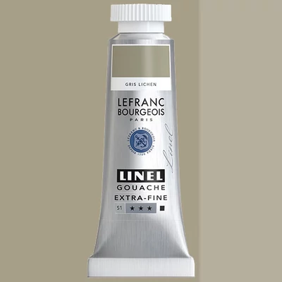 Gvašová farba L&B Linel extra fine, 14 ml - 846, lichen grey