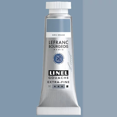 Gvašová farba L&B Linel extra fine, 14 ml - 847, storm grey