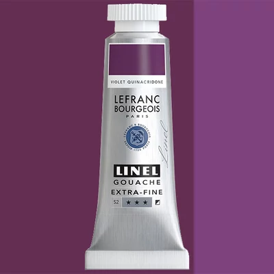 Gvašová farba L&B Linel extra fine, 14 ml - 860, quinacridone violet