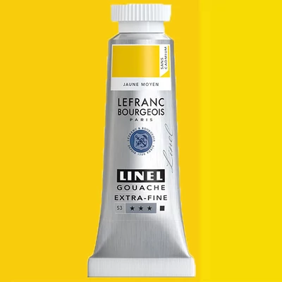 Gvašová farba L&B Linel extra fine, 14 ml - 899, cadmium- free medium yellow