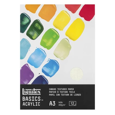 Akrylový maliarsky blok Liquitex, 300 g, 12 listov - A3