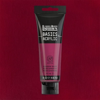 Akrylová farba Liquitex Basics, 118 ml - 114, magenta quinacridone